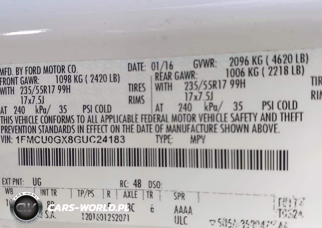 2016 Ford Escape Se VIN:1FMCU0GX8GUC24183 - 9