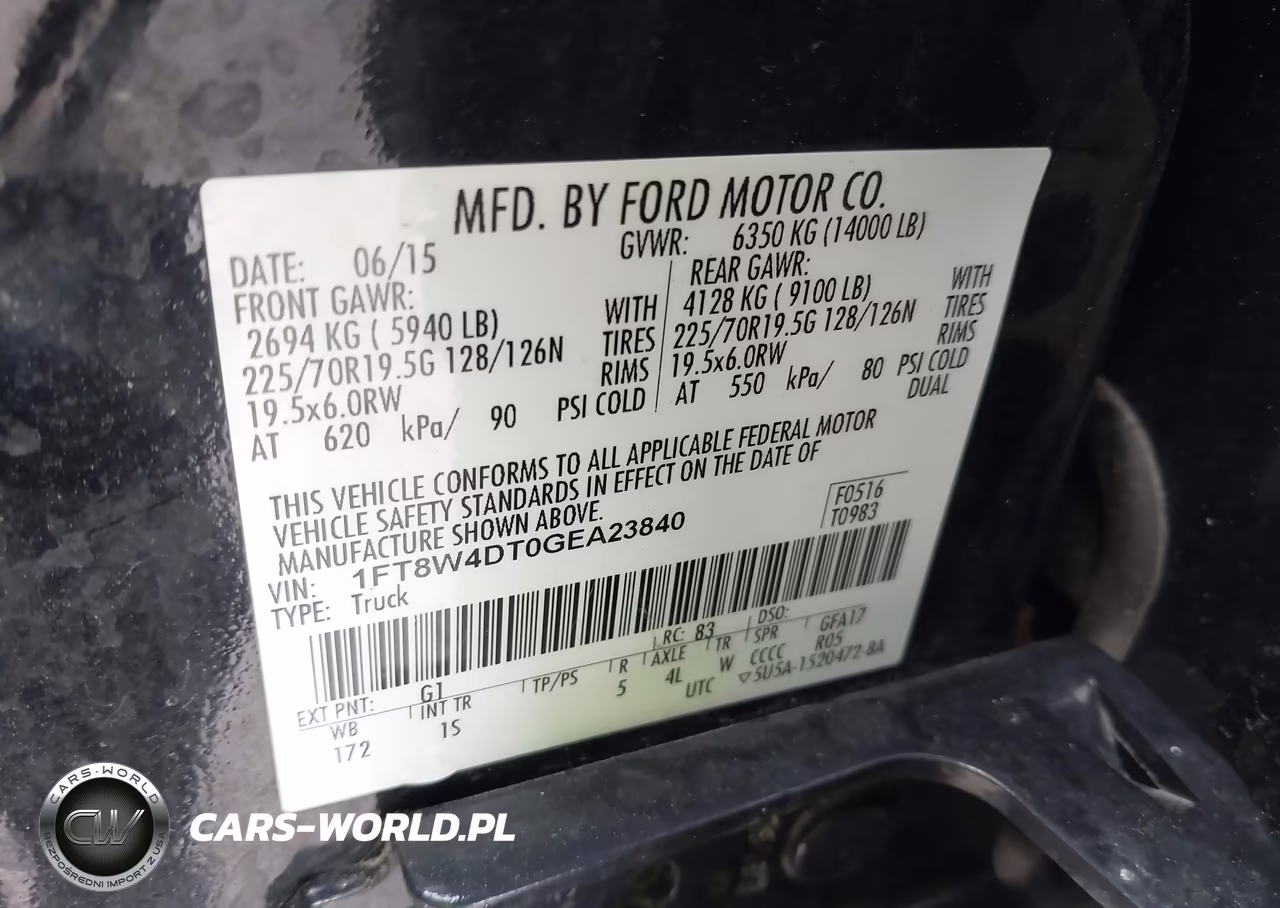2016 Ford F-450 Xl VIN:1FT8W4DT0GEA23840 - 9