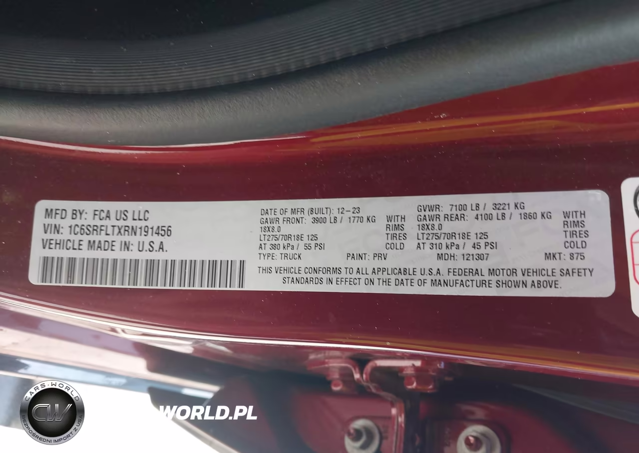 2024 Ram 1500 Rebel 4X4 5'7 Box VIN:1C6SRFLTXRN191456 - 9