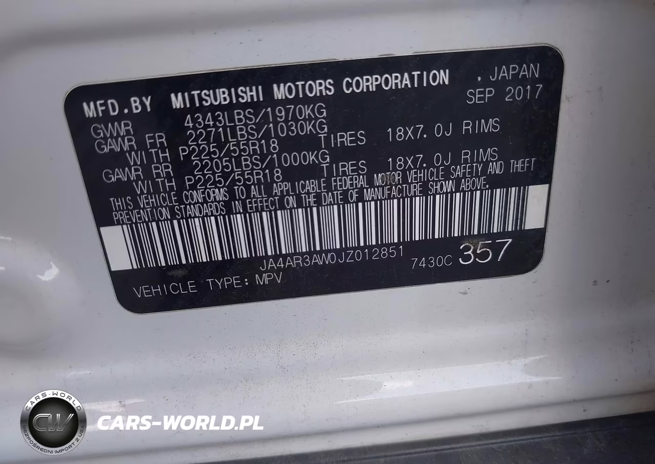 2018 Mitsubishi Outlander Sport 2.4 Se VIN:JA4AR3AW0JZ012851 - 9