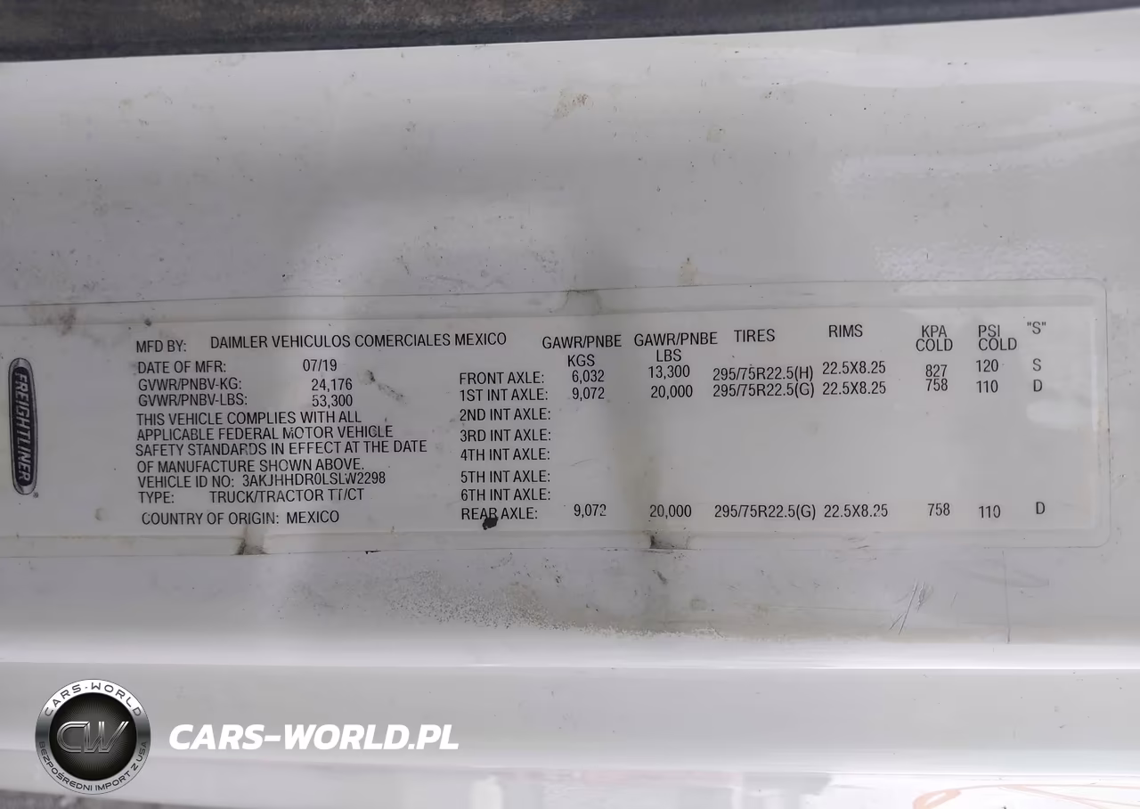 2020 Freightliner New Cascadia 126 VIN:3AKJHHDR0LSLW2298 - 8