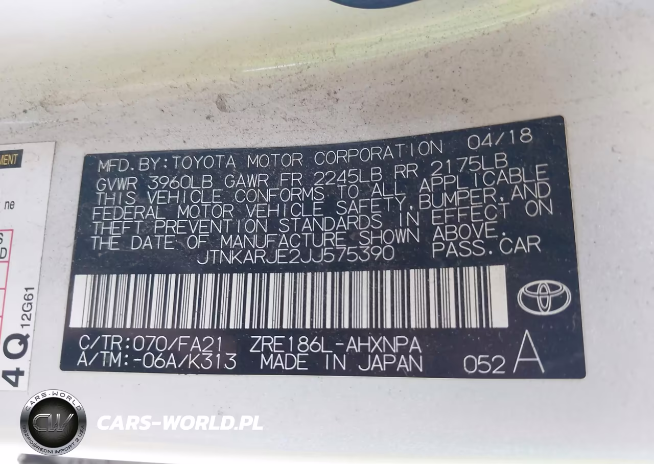 2018 Toyota Corolla Im VIN:JTNKARJE2JJ575390 - 9