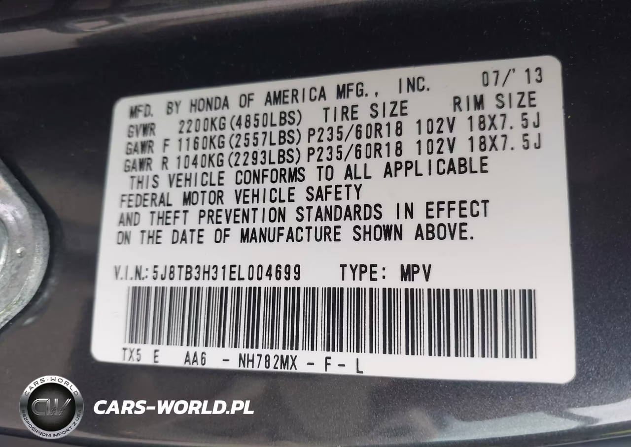 2014 Acura Rdx VIN:5J8TB3H31EL004699 - 9