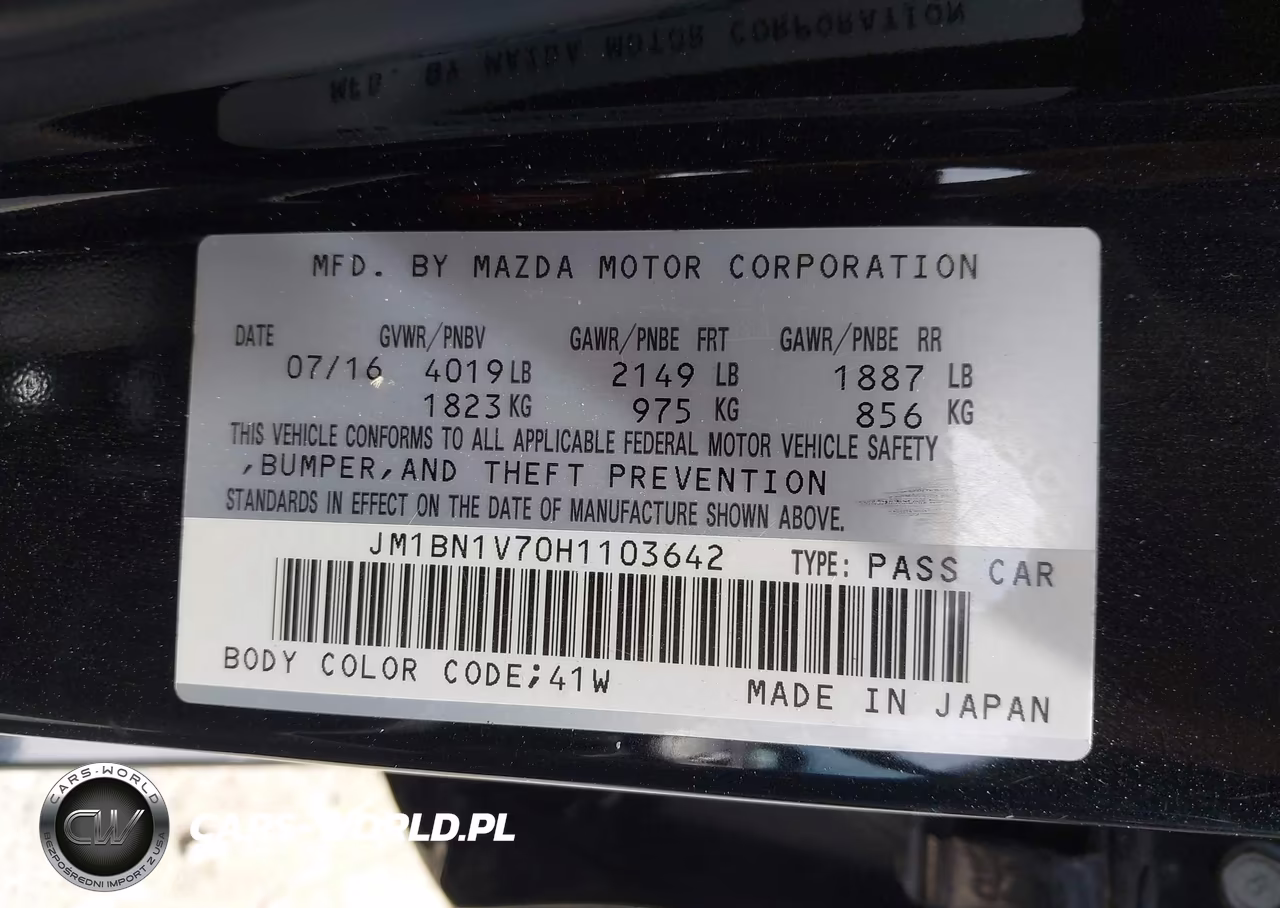 2017 Mazda Mazda3 Touring VIN:JM1BN1V70H1103642 - 9
