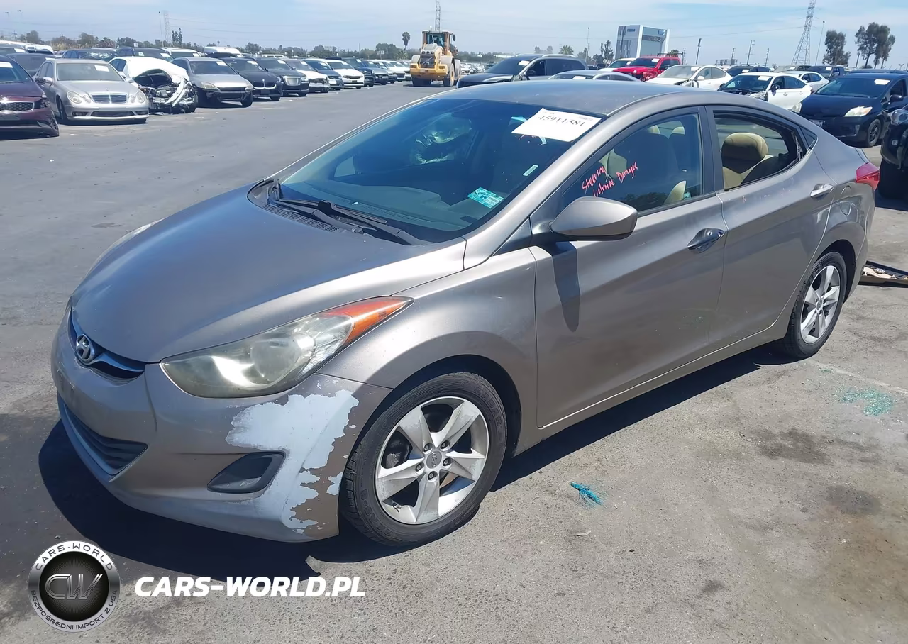 2013 Hyundai Elantra Gls VIN:5NPDH4AEXDH254481 - 2