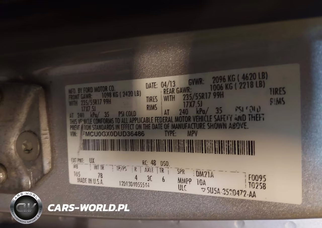 2013 Ford Escape Se VIN:1FMCU0GX0DUD36486 - 9