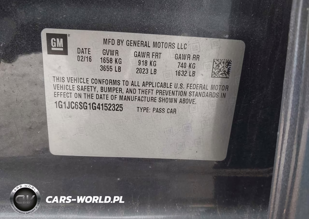 2016 Chevrolet Sonic Lt Auto VIN:1G1JC6SG1G4152325 - 9