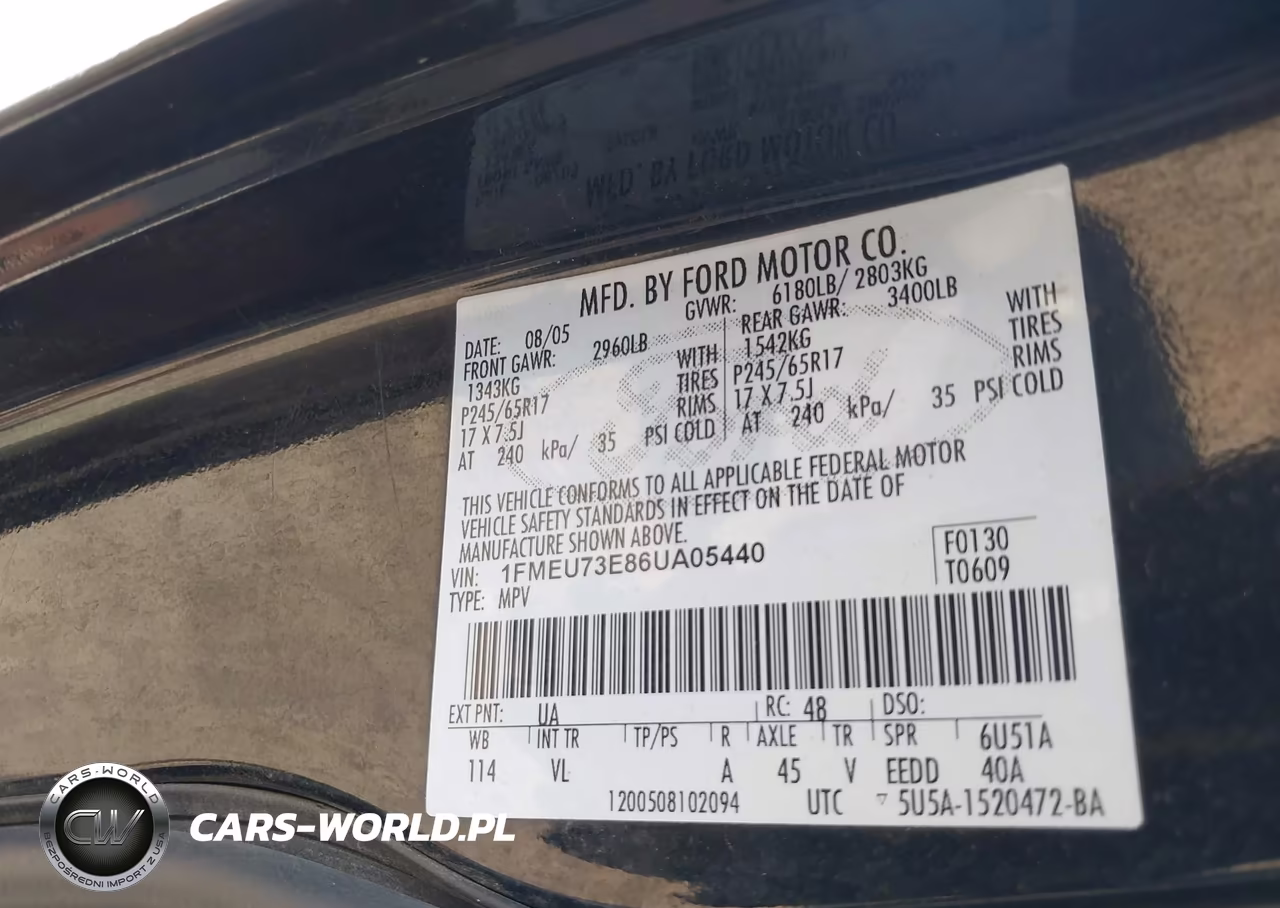 2006 Ford Explorer Xlt VIN:1FMEU73E86UA05440 - 9