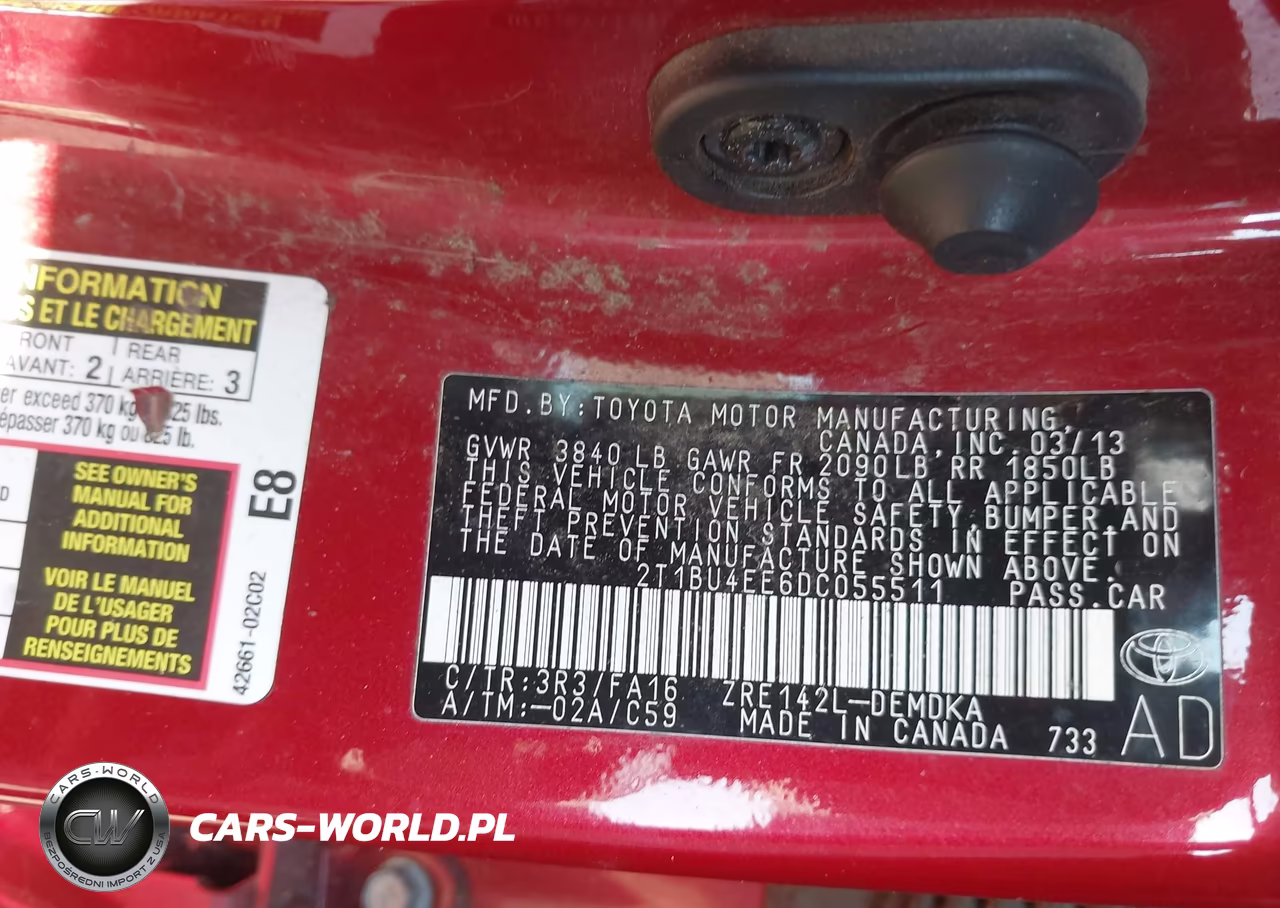 2013 Toyota Corolla L VIN:2T1BU4EE6DC055511 - 9