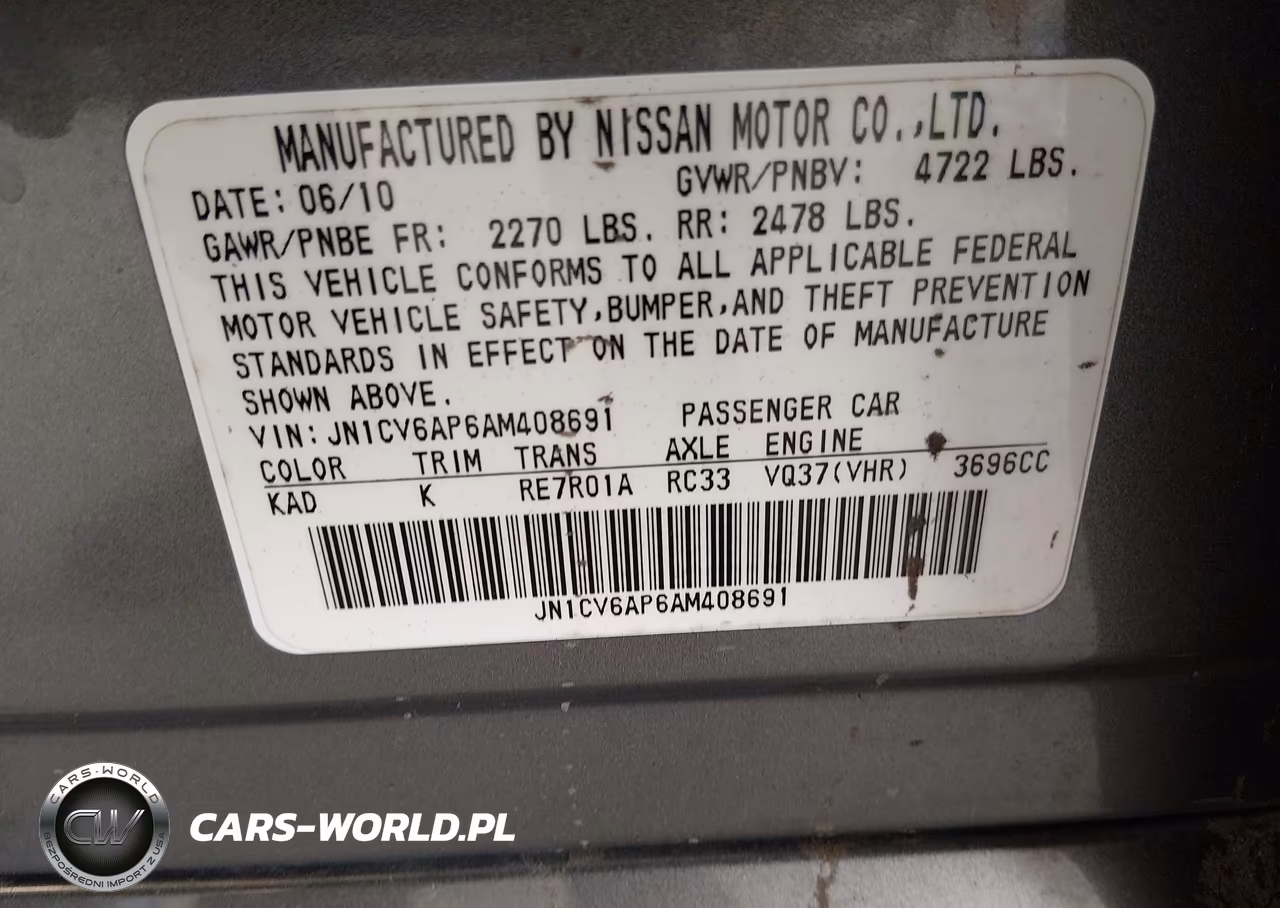 2010 Infiniti G37 Journey VIN:JN1CV6AP6AM408691 - 9