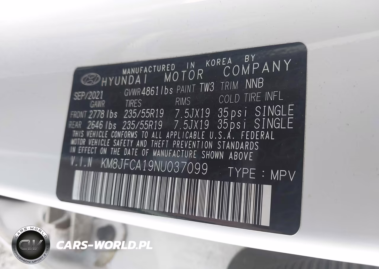 2022 Hyundai Tucson Hybrid Sel Convenience VIN:KM8JFCA19NU037099 - 9