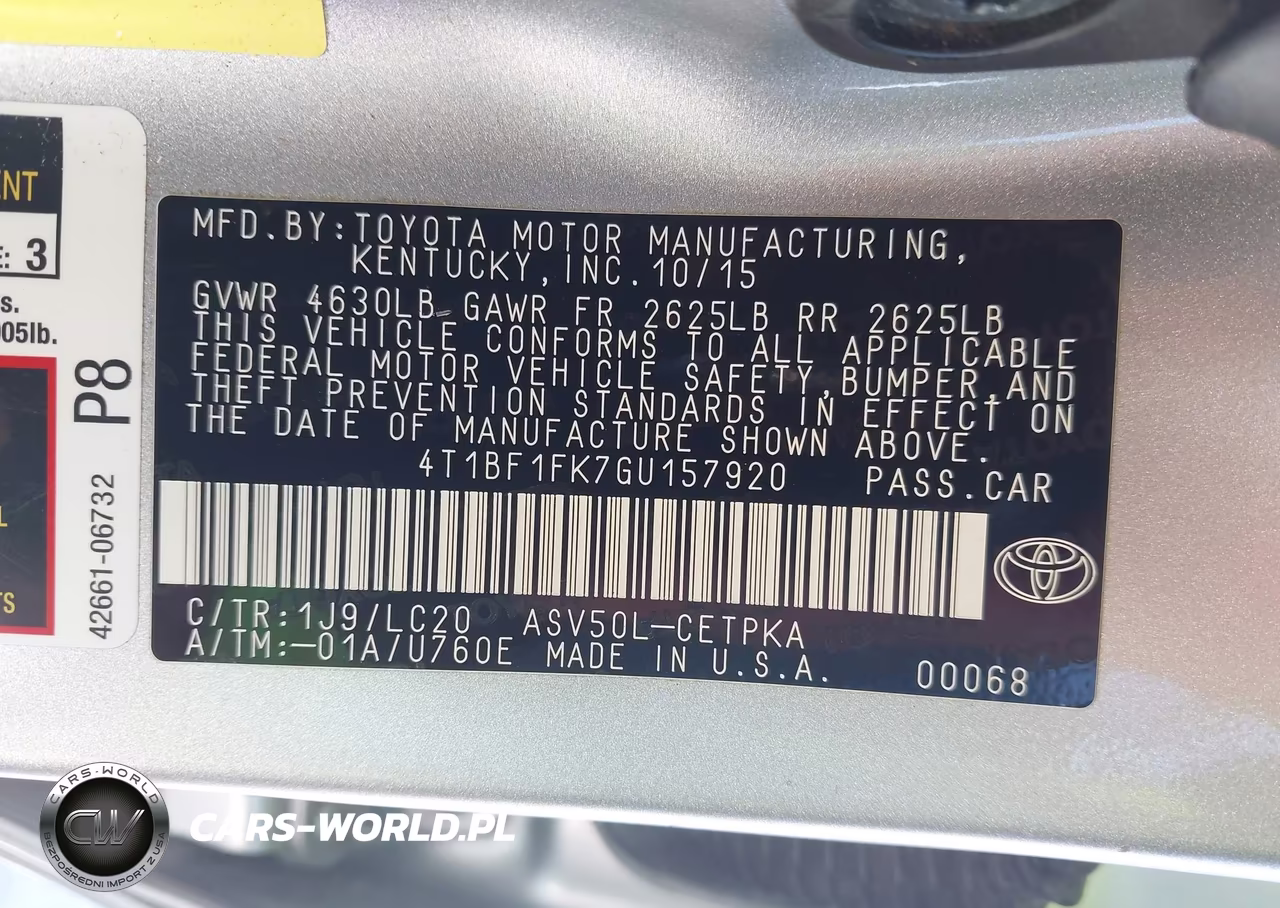2016 Toyota Camry Xse VIN:4T1BF1FK7GU157920 - 9