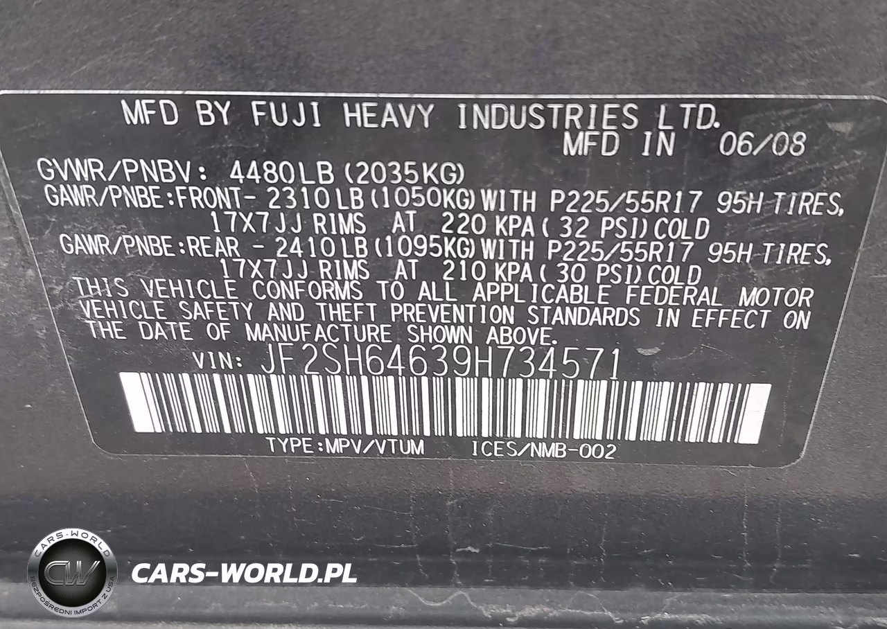 2009 Subaru Forester 2.5X Limited VIN:JF2SH64639H734571 - 9