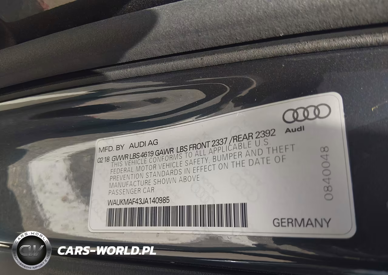 2018 Audi A4 2.0T Tech Ultra Premium-2.0T Ultra Premium VIN:WAUKMAF43JA140985 - 9