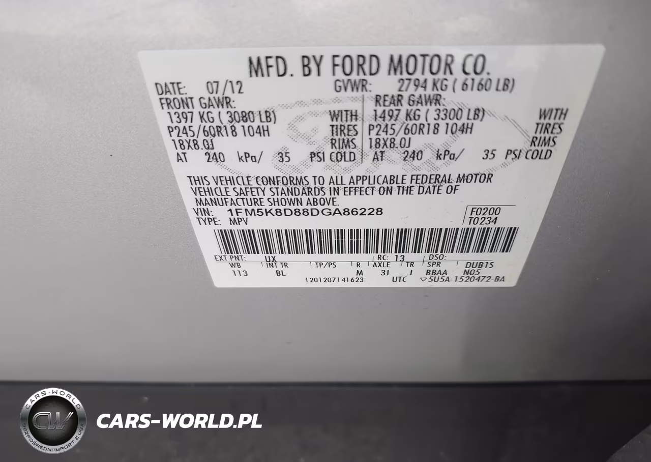 2013 Ford Explorer Xlt VIN:1FM5K8D88DGA86228 - 9