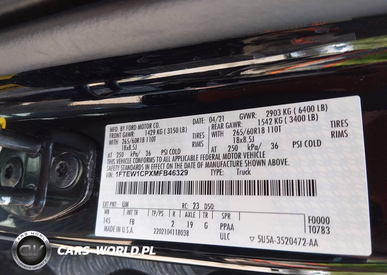2021 Ford F-150 Xlt VIN:1FTEW1CPXMFB46329 - 9