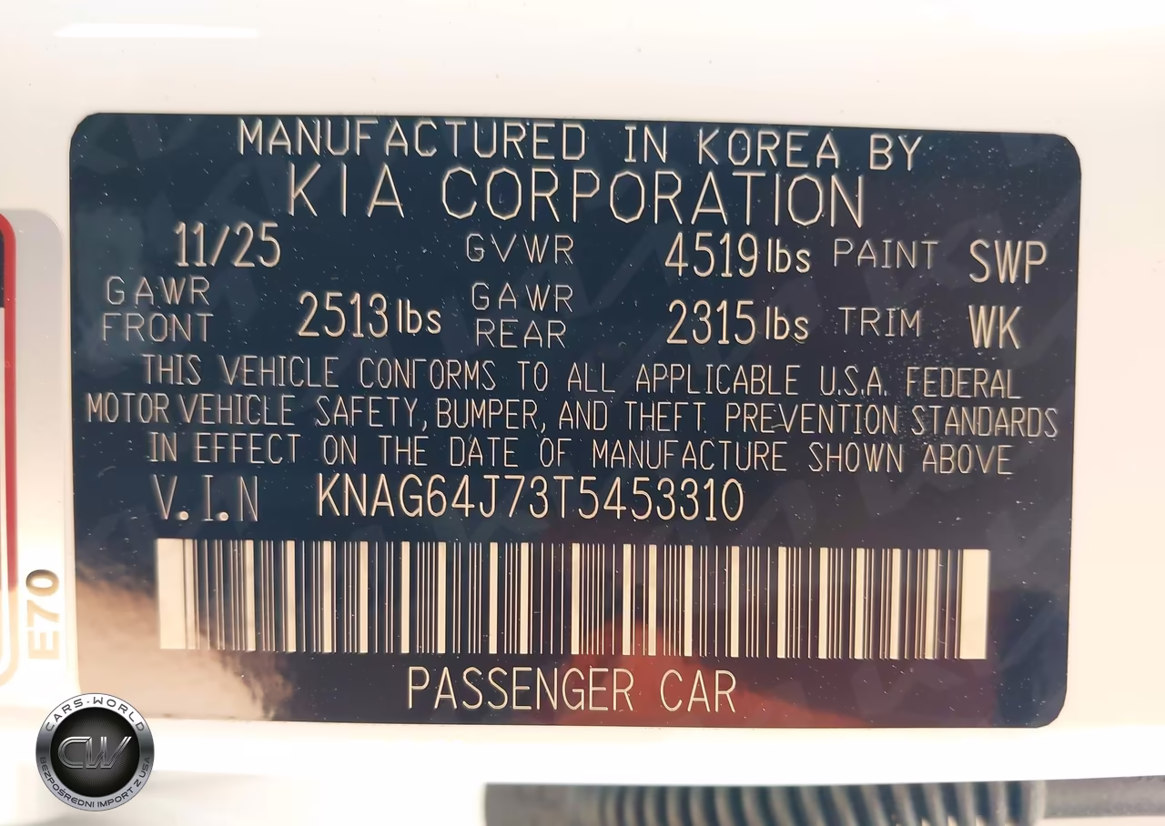 2026 Kia K5 Gt-Line Awd VIN:KNAG64J73T5453310 - 9