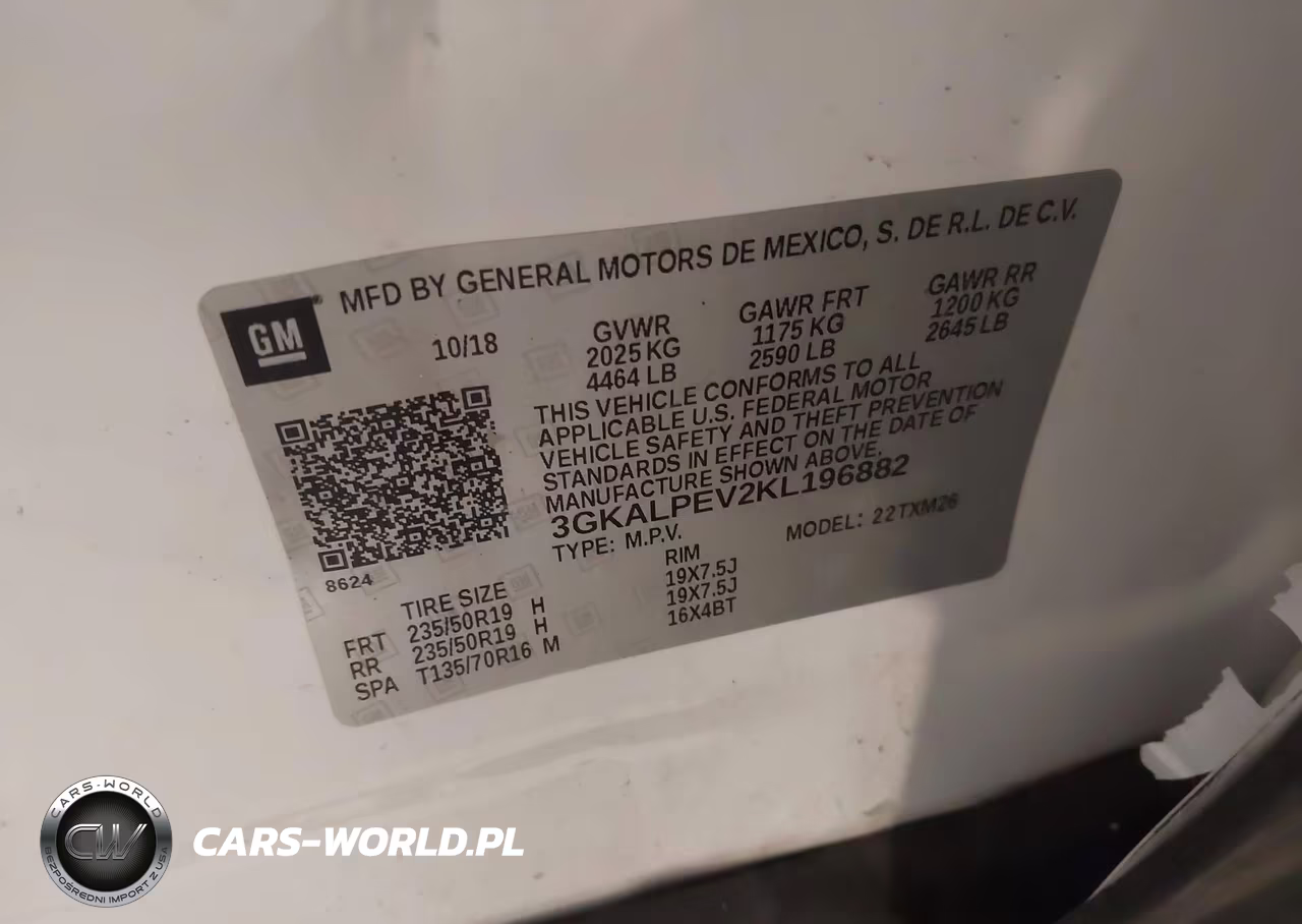2019 GMC Terrain Slt VIN:3GKALPEV2KL196882 - 9