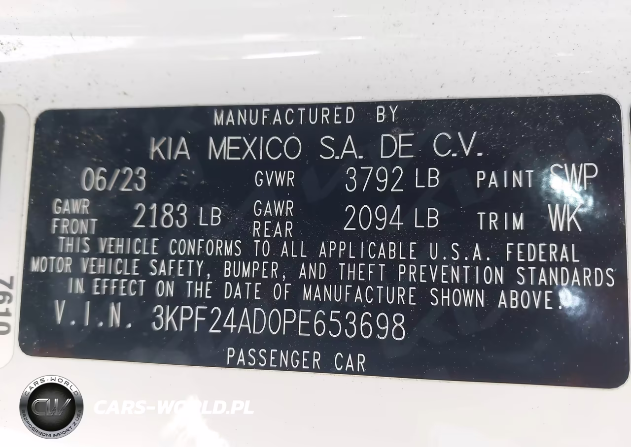 2023 Kia Forte Lxs VIN:3KPF24AD0PE653698 - 9