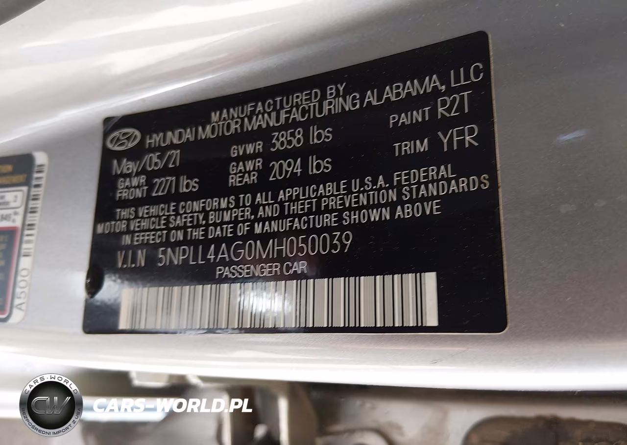 2021 Hyundai Elantra Se VIN:5NPLL4AG0MH050039 - 9