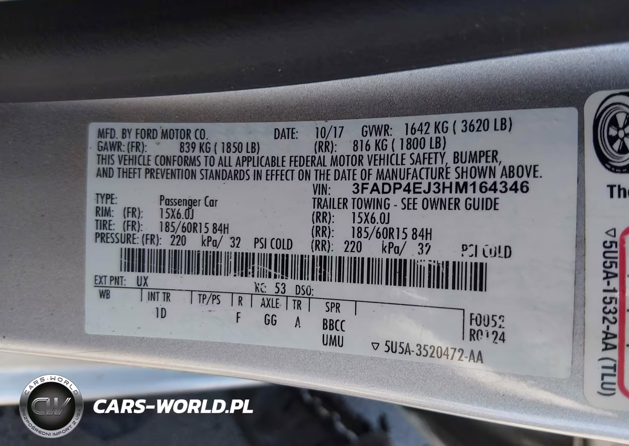 2017 Ford Fiesta Se VIN:3FADP4EJ3HM164346 - 9