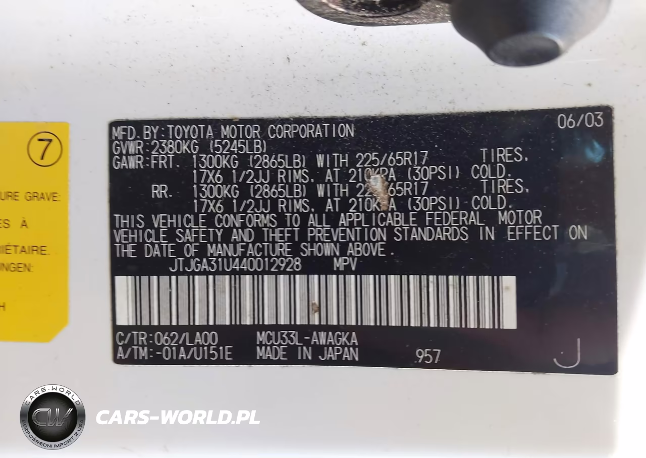 2004 Lexus Rx 330 VIN:JTJGA31U440012928 - 9