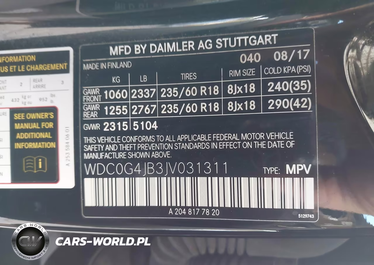 2018 Mercedes-Benz Glc 300 VIN:WDC0G4JB3JV031311 - 9