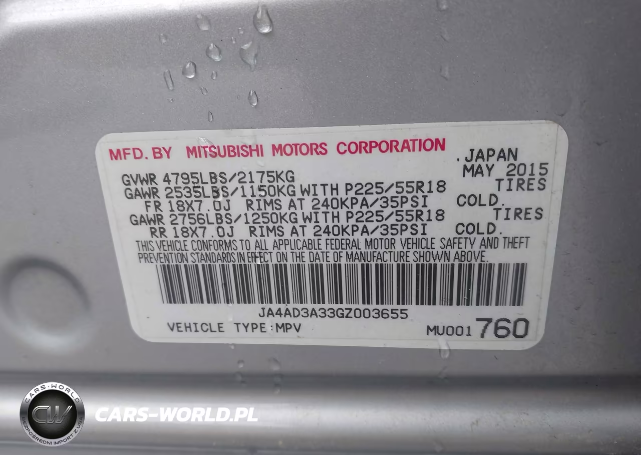 2016 Mitsubishi Outlander Se VIN:JA4AD3A33GZ003655 - 9