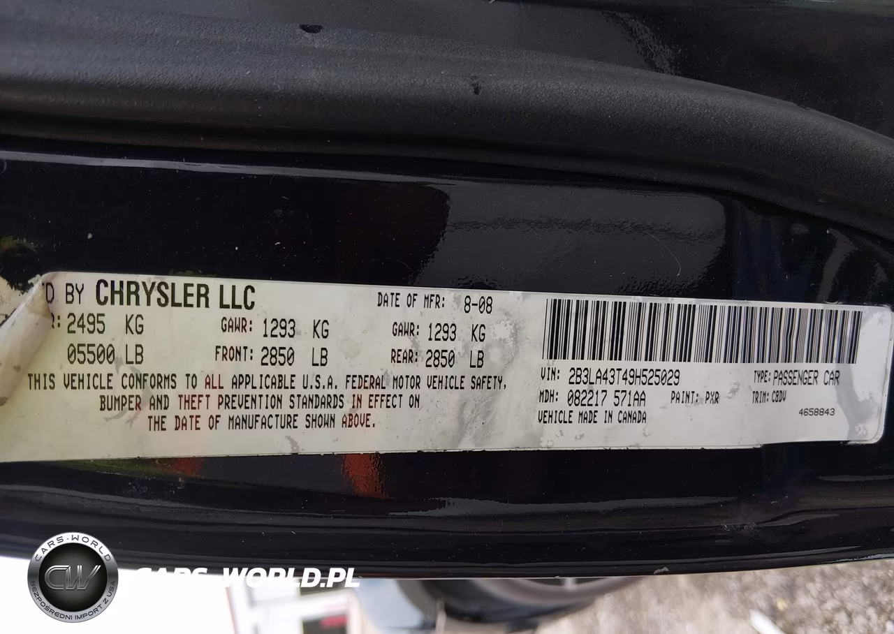 2009 Dodge Charger VIN:2B3LA43T49H525029 - 9