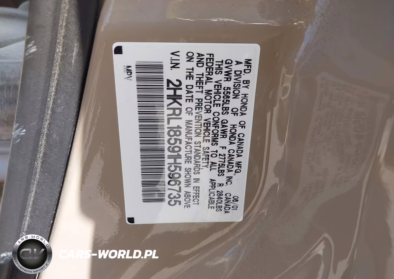 2001 Honda Odyssey Lx VIN:2HKRL18591H596735 - 9