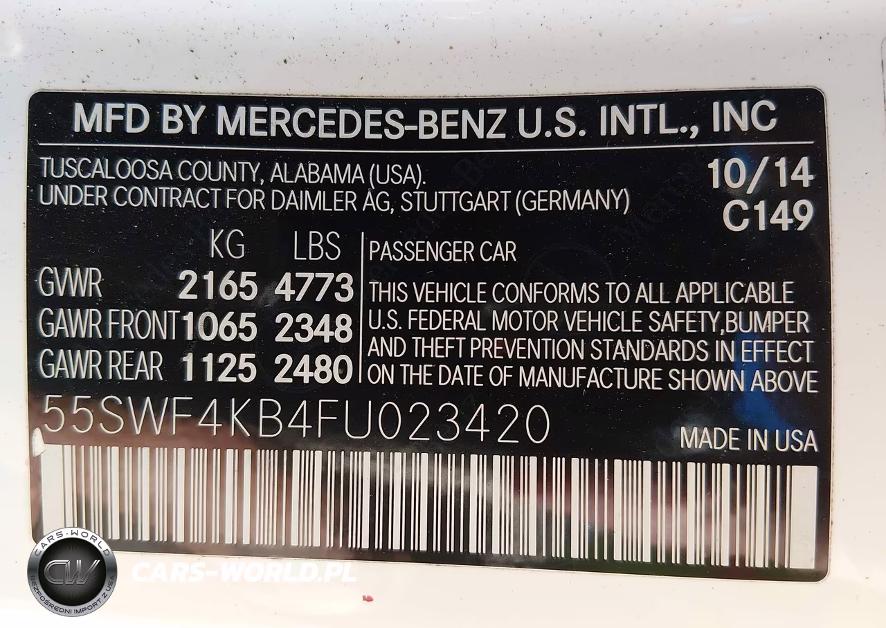 2015 Mercedes-Benz C 300 4Matic VIN:55SWF4KB4FU023420 - 9