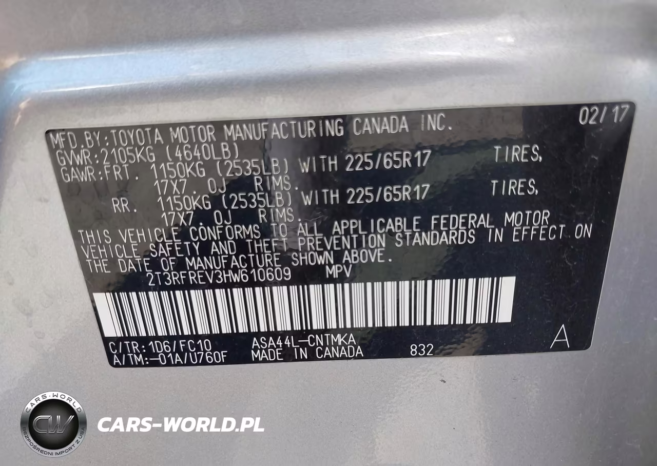 2017 Toyota Rav4 Xle VIN:2T3RFREV3HW610609 - 9