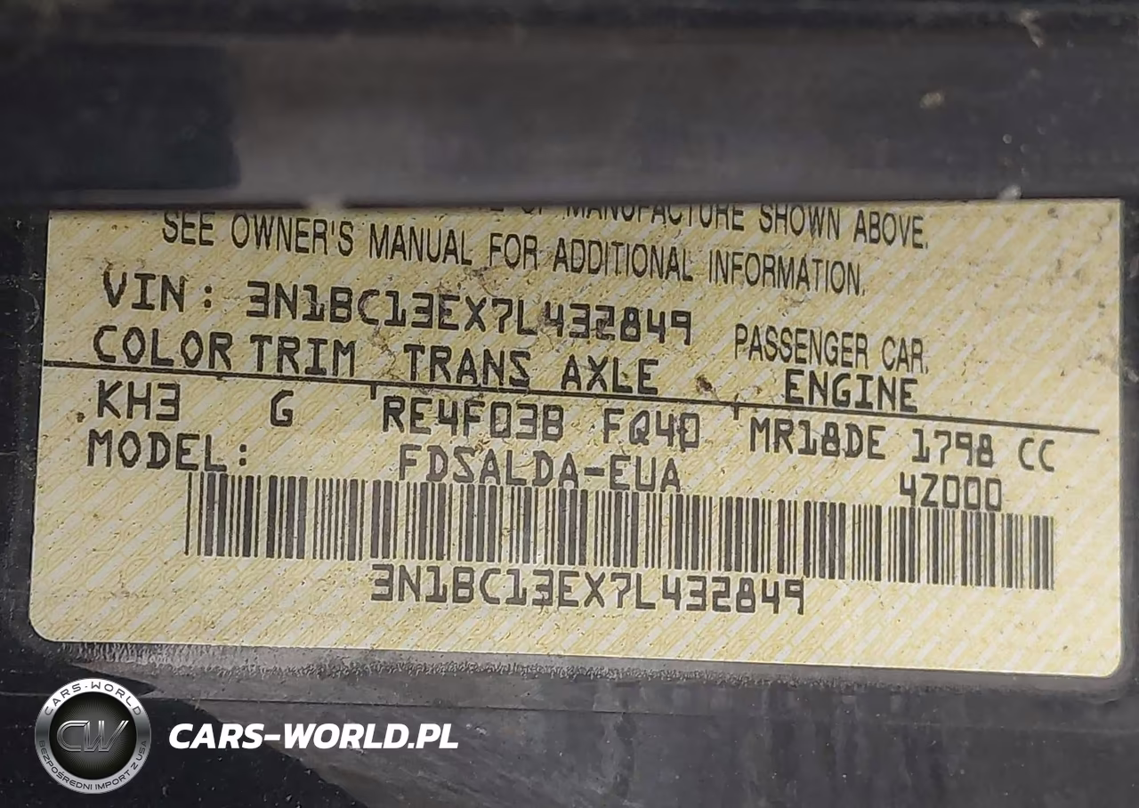 2007 Nissan Versa 1.8S VIN:3N1BC13EX7L432849 - 9