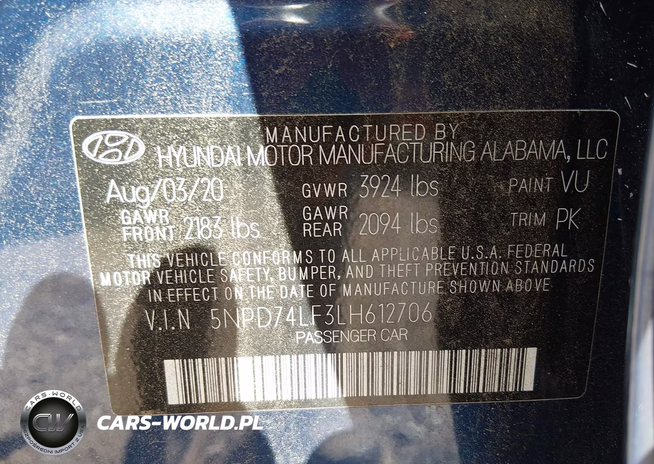2020 Hyundai Elantra Se VIN:5NPD74LF3LH612706 - 9
