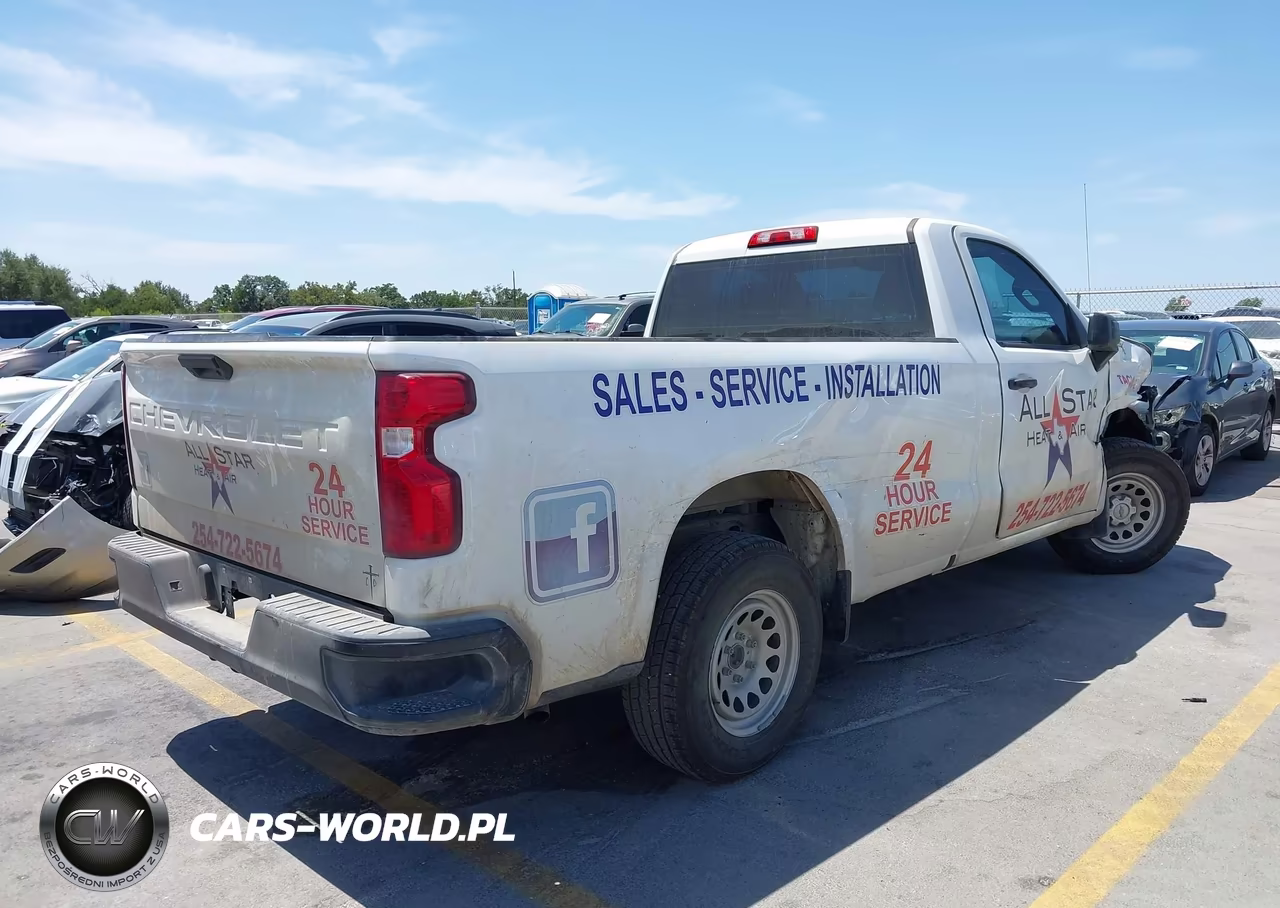 2021 Chevrolet Silverado 1500 2Wd Long Bed Wt VIN:3GCNWAEH9MG297425 - 4