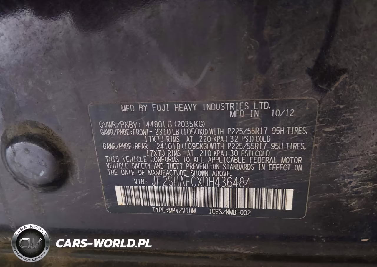 2013 Subaru Forester 2.5X Limited VIN:JF2SHAFCXDH436484 - 9