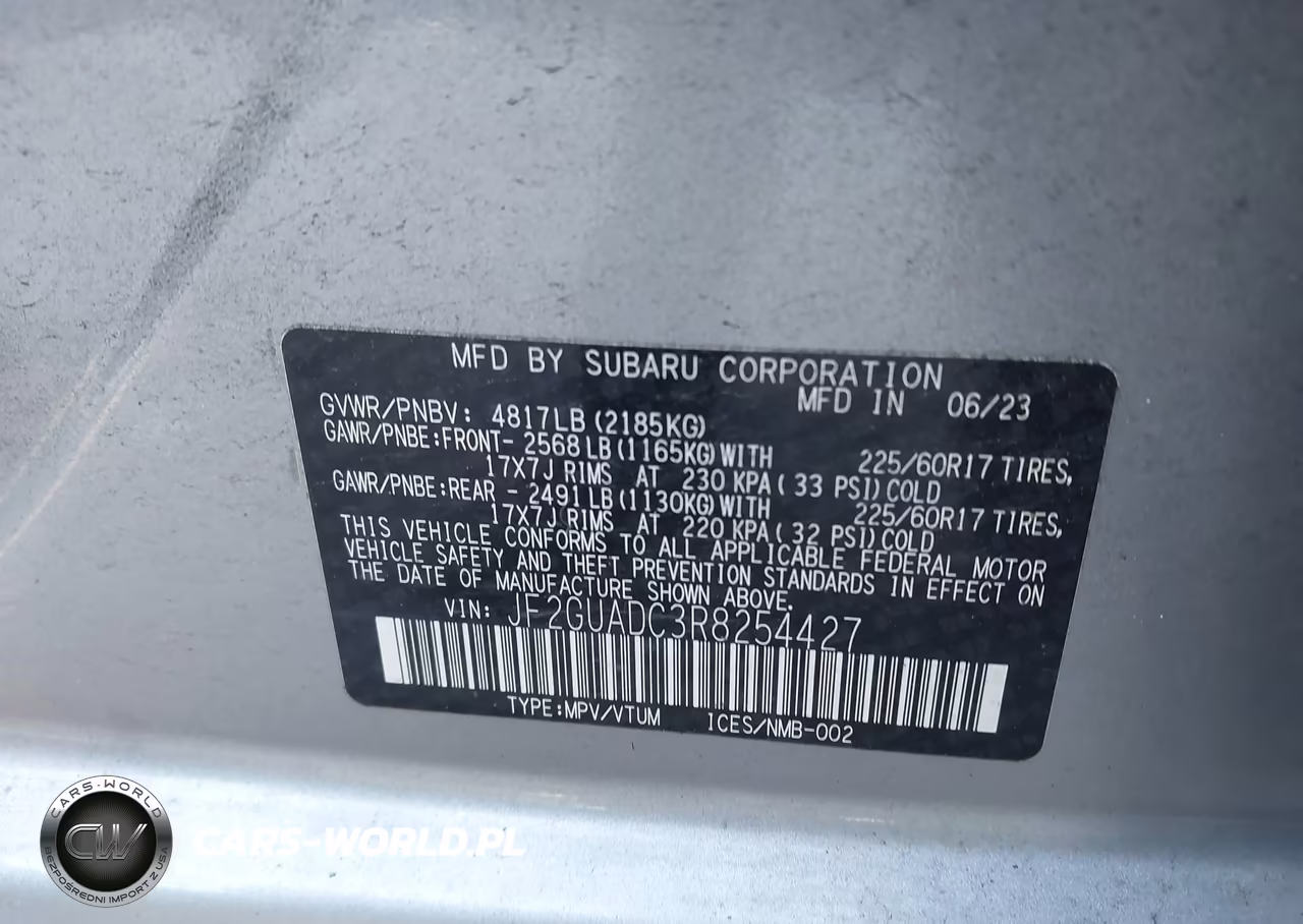 2024 Subaru Crosstrek Premium VIN:JF2GUADC3R8254427 - 9