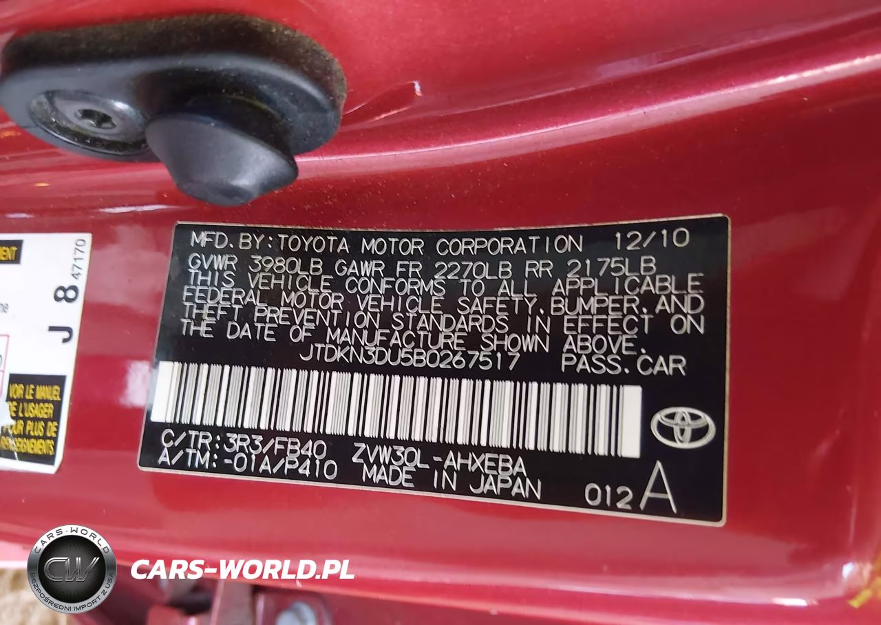 2011 Toyota Prius Three VIN:JTDKN3DU5B0267517 - 9