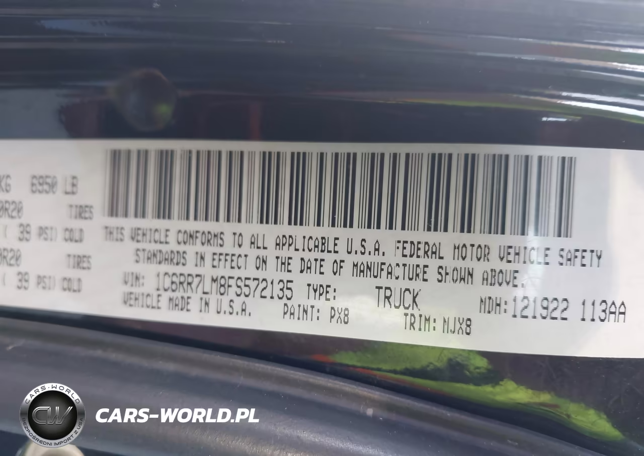 2015 Ram 1500 Lone Star VIN:1C6RR7LM8FS572135 - 9