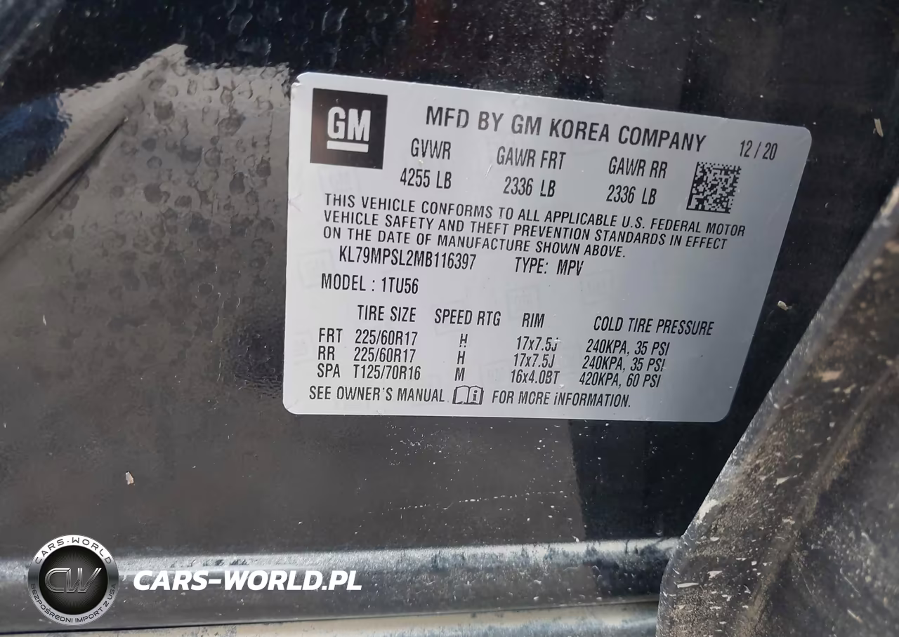 2021 Chevrolet Trailblazer Fwd Lt VIN:KL79MPSL2MB116397 - 9
