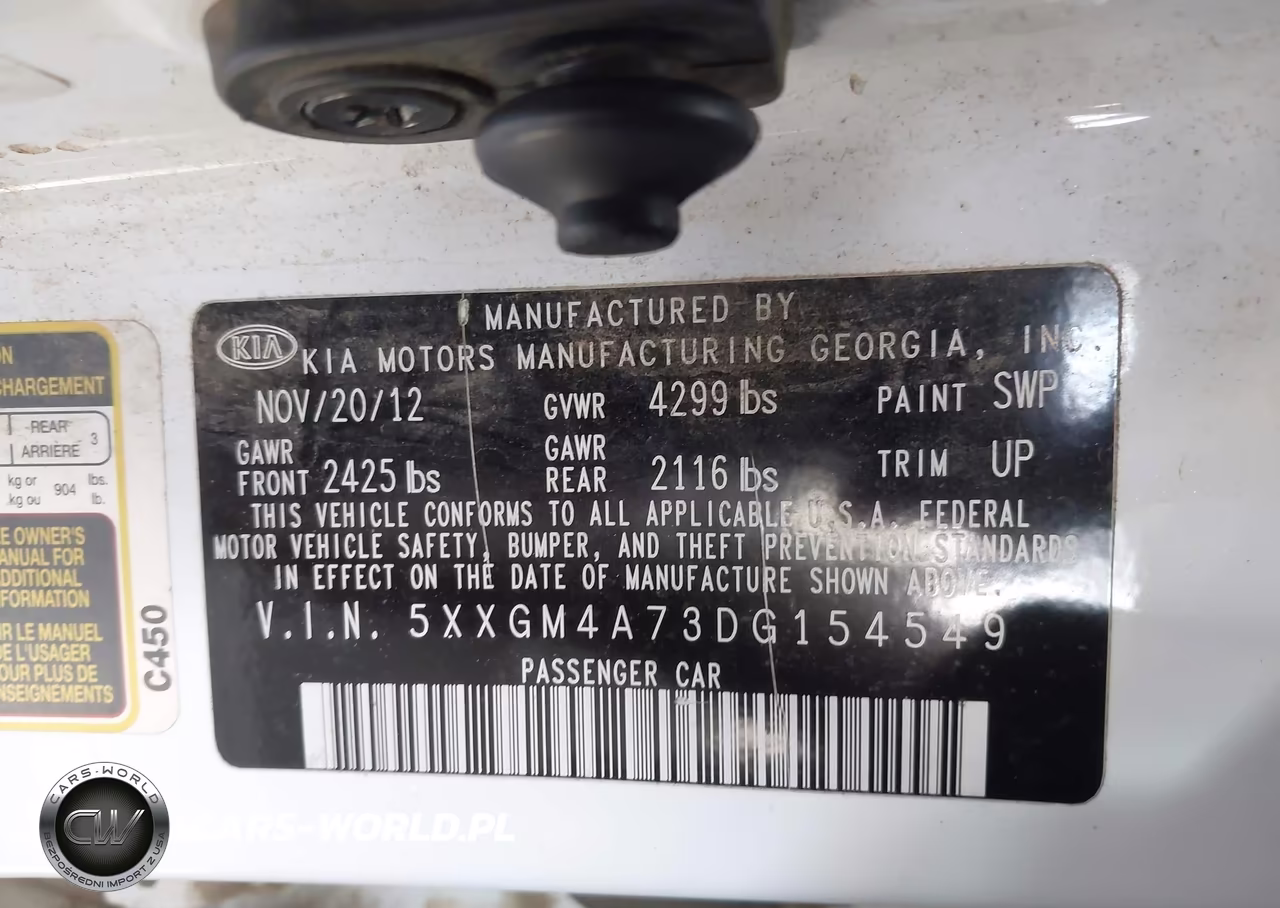 2013 Kia Optima Lx VIN:5XXGM4A73DG154549 - 9
