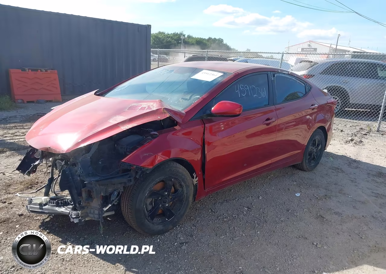 2014 Hyundai Elantra Se VIN:5NPDH4AE3EH535216 - 2