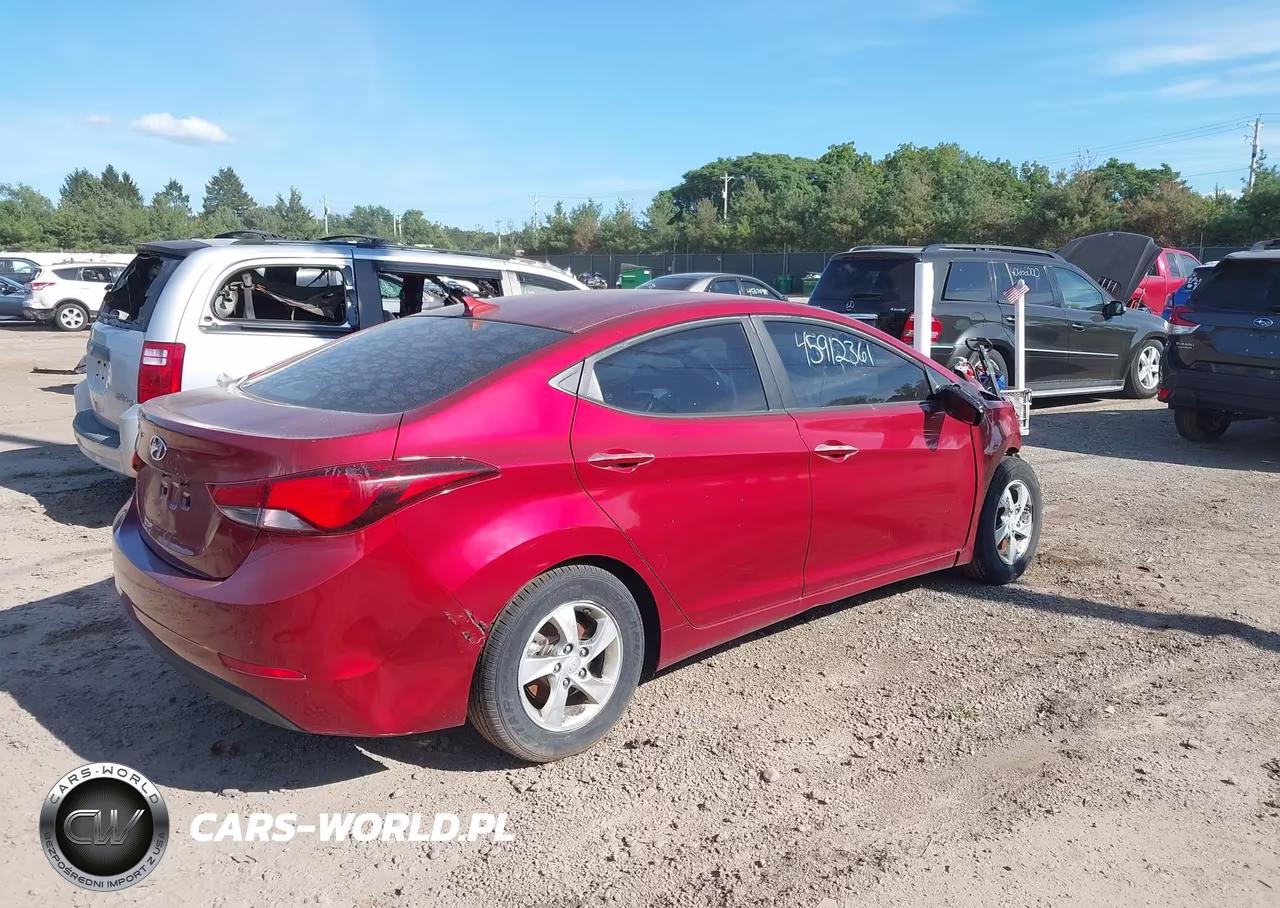 2014 Hyundai Elantra Se VIN:5NPDH4AE3EH535216 - 4