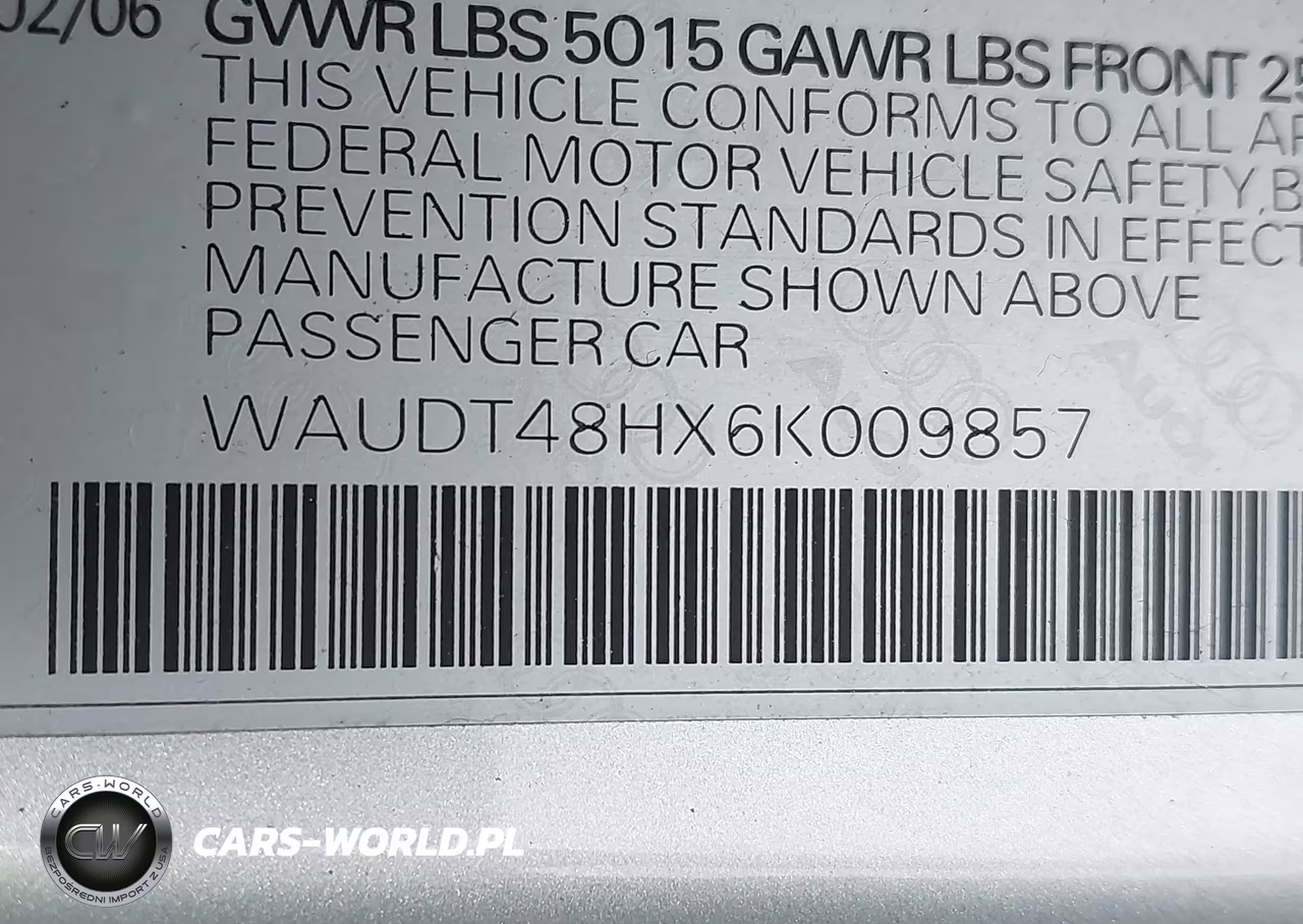2006 Audi A4 3.0 VIN:WAUDT48HX6K009857 - 9