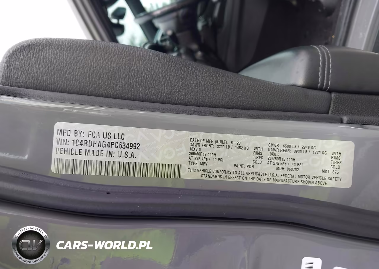 2023 Dodge Durango Sxt Rwd VIN:1C4RDHAG4PC634992 - 9
