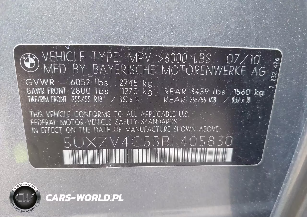 2011 BMW X5 xDrive35I-xDrive35I Premium-xDrive35I Sport Activity VIN:5UXZV4C55BL405830 - 9