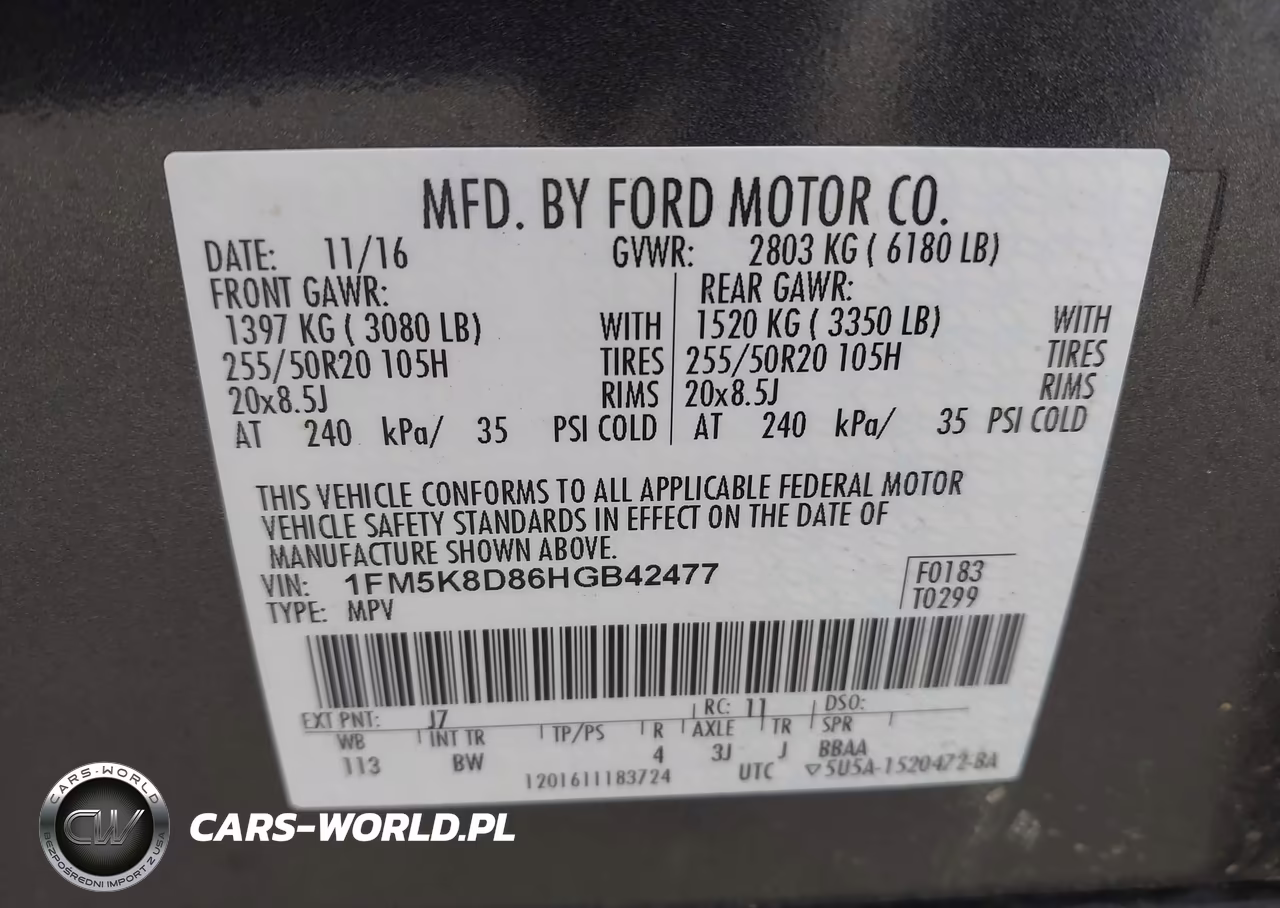 2017 Ford Explorer Xlt VIN:1FM5K8D86HGB42477 - 9
