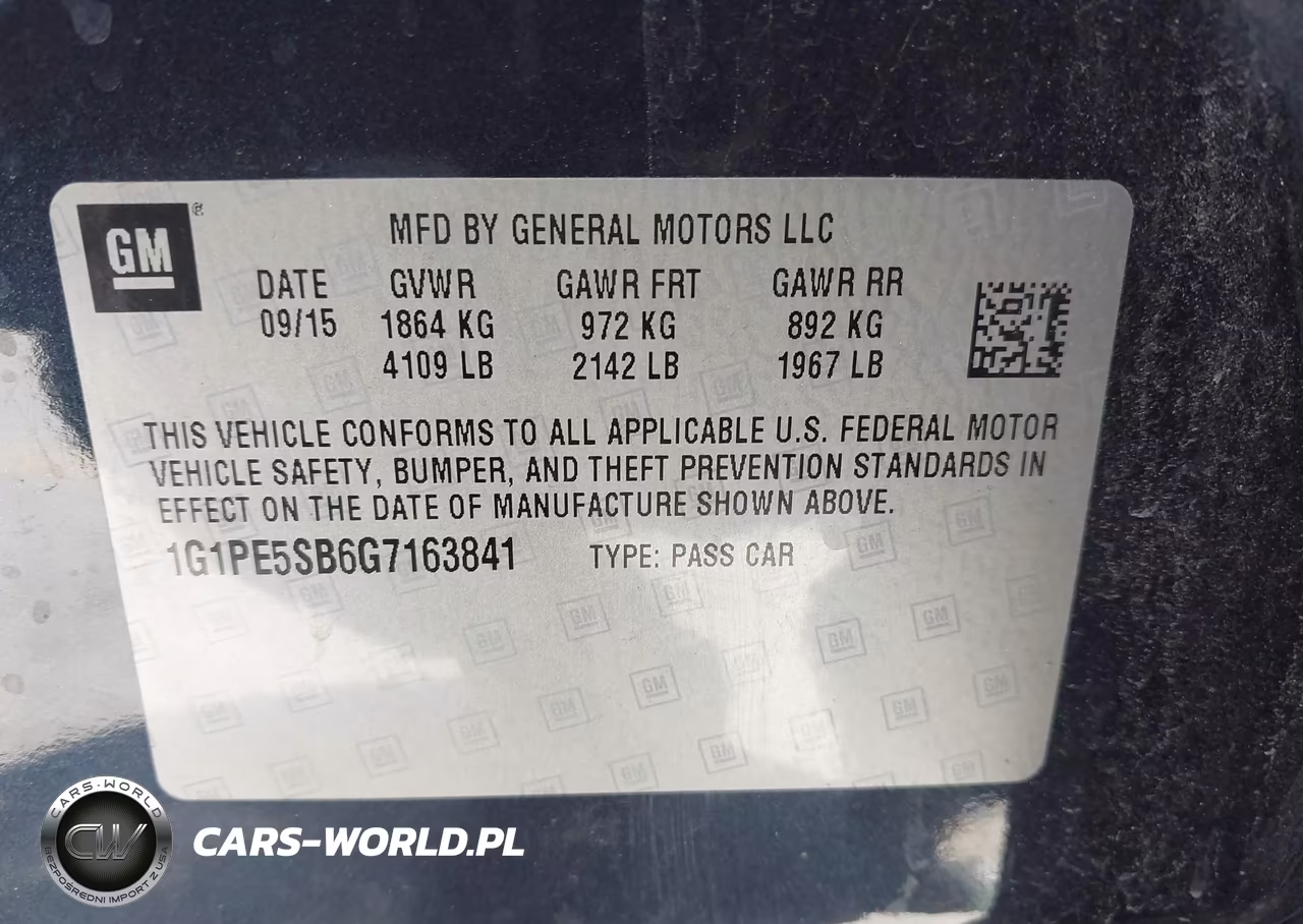 2016 Chevrolet Cruze Limited 1Lt Auto VIN:1G1PE5SB6G7163841 - 9