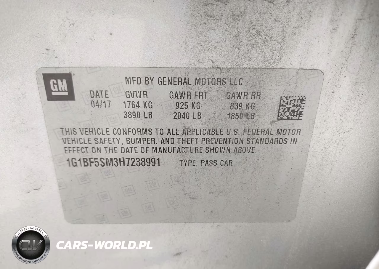 2017 Chevrolet Cruze Premier Auto VIN:1G1BF5SM3H7238991 - 9
