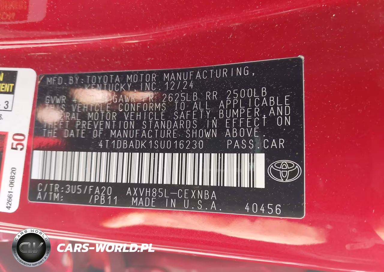 2025 Toyota Camry Le VIN:4T1DBADK1SU016230 - 9